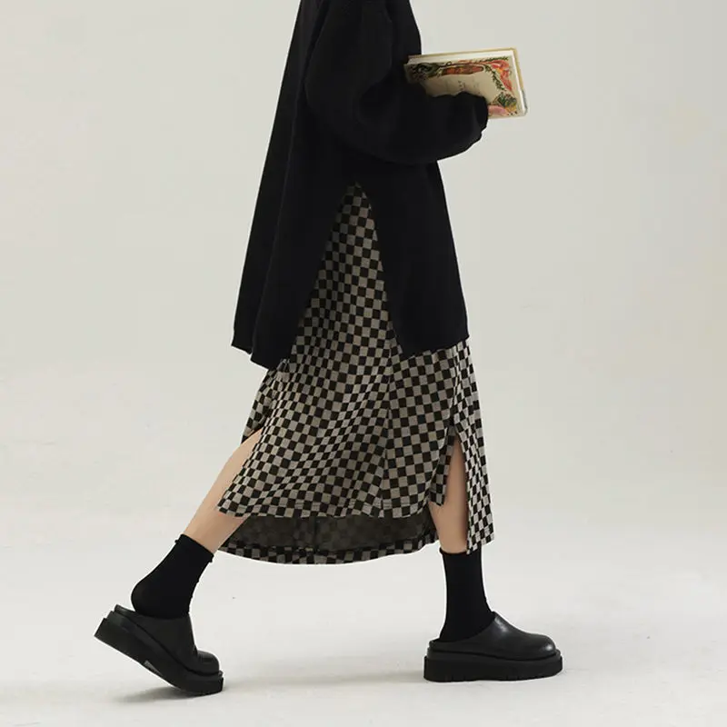 2022 New Arrival Summer Women Casual Loose Plaid A-line Mid-calf Skirt All-matched High Waist Good Quality Cotton Skirts P394
2022 New Arrival Summer Women Casual Loose Plaid A-line Mid-calf Skirt All-matched High Waist Good Quality Cotton Skirts P394