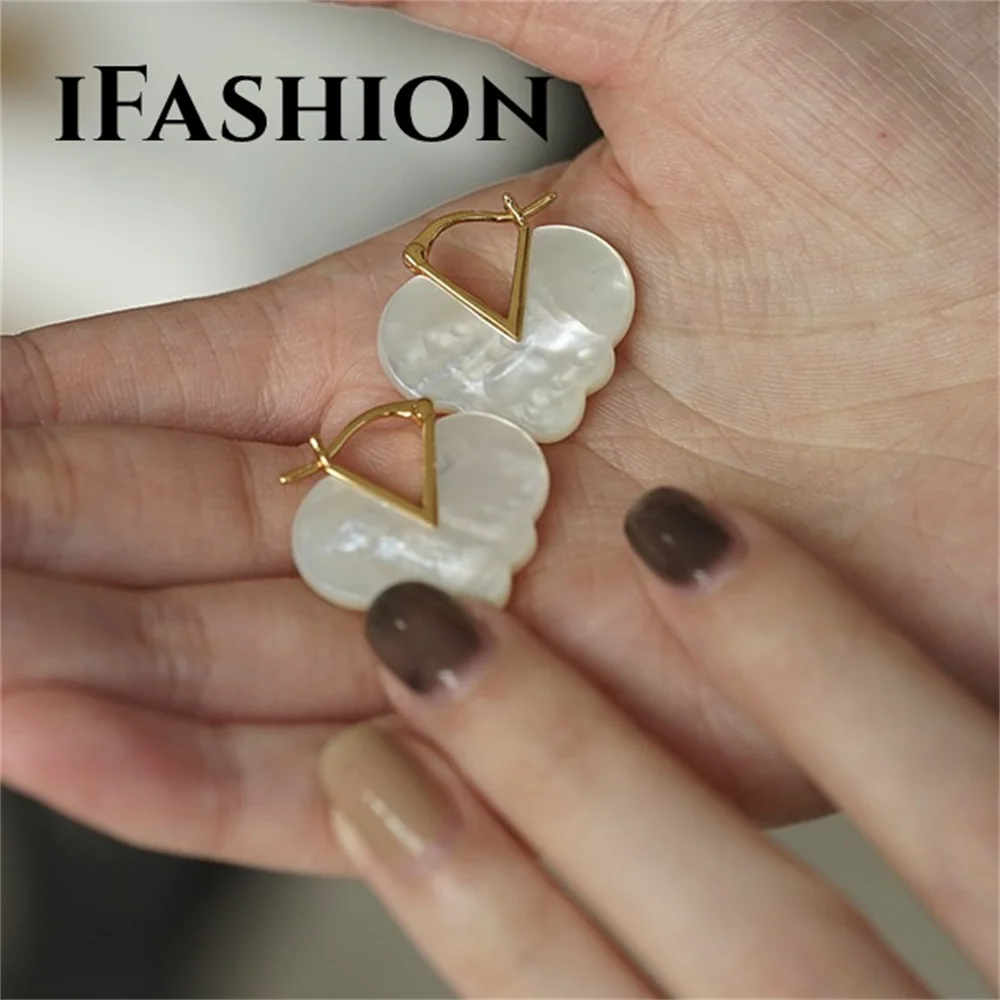 IFASHION Ear Line Natural Fritillaria Temperament Earrings Real 18K import Solid Yellow Gold Jewelry (AU750)Women Fashion
IFASHION Ear Line Natural Fritillaria Temperament Earrings Real 18K import Solid Yellow Gold Jewelry (AU750)Women Fashion