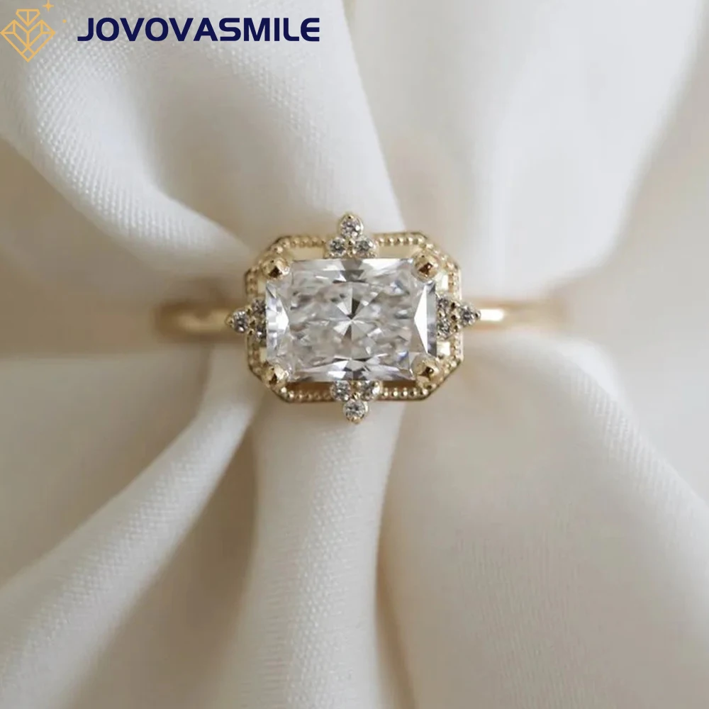 JOVOVASMILE Moissanite Ring Diamond 8*6mm 2carat Radiant 18k Gold Special Design Vvs1 Colorless Custom Anillos With Certificatio
JOVOVASMILE Moissanite Ring Diamond 8*6mm 2carat Radiant 18k Gold Special Design Vvs1 Colorless Custom Anillos With Certificatio
