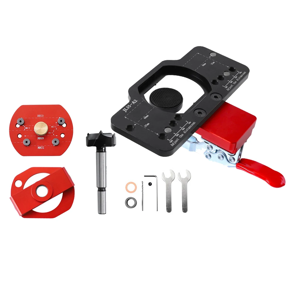Brand New None Drill Guide Drill Bit Locator Metal Puncher Red Template 15-25MM 35mm Boring Jig Concealed None
Brand New None Drill Guide Drill Bit Locator Metal Puncher Red Template 15-25MM 35mm Boring Jig Concealed None