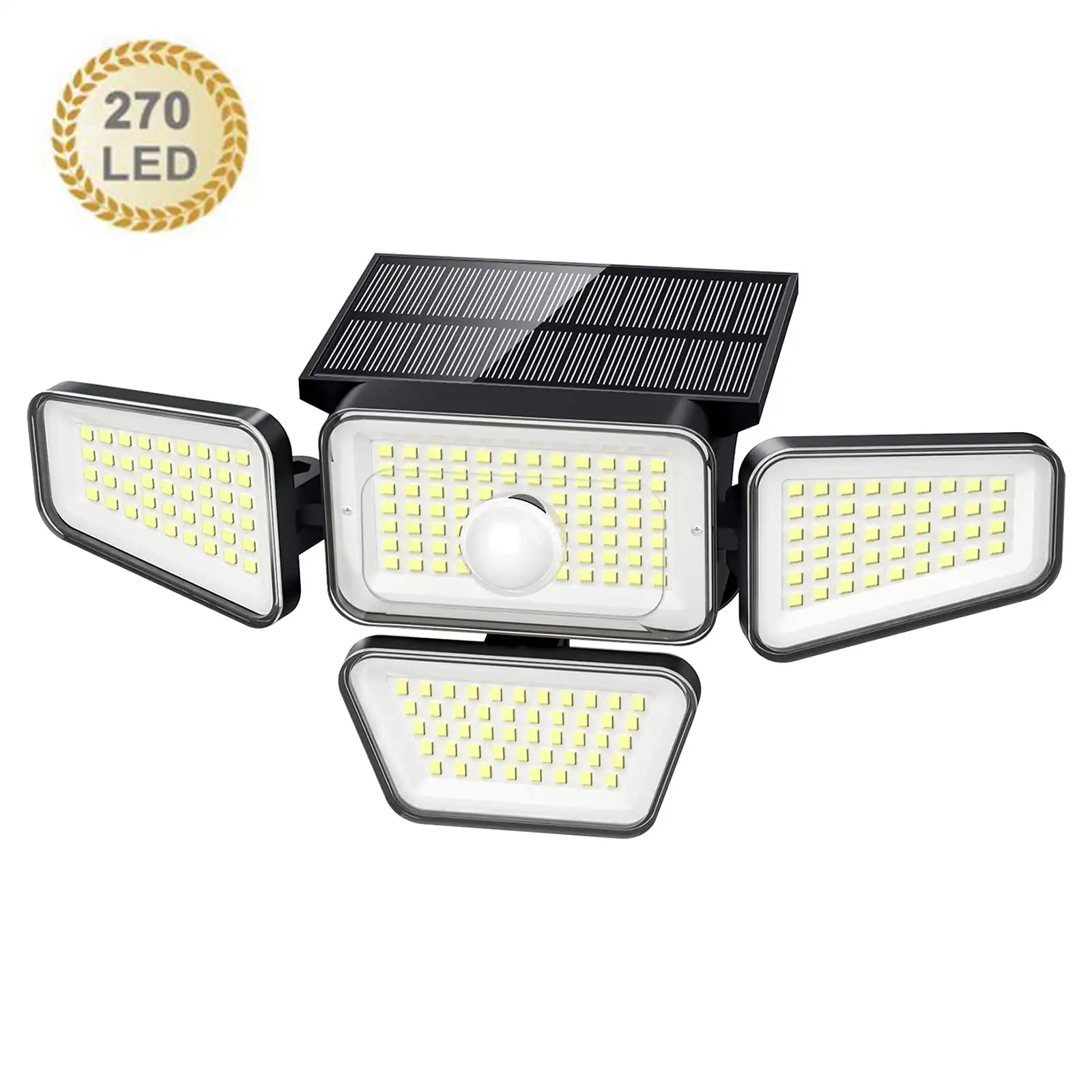 JOPESO 270 LED Solar Lights Outdoor 3000LM Solar Motion Sensor Security Lights IP65 Waterproof 4 Heads 3 Modes 330° Wide Angle
JOPESO 270 LED Solar Lights Outdoor 3000LM Solar Motion Sensor Security Lights IP65 Waterproof 4 Heads 3 Modes 330° Wide Angle