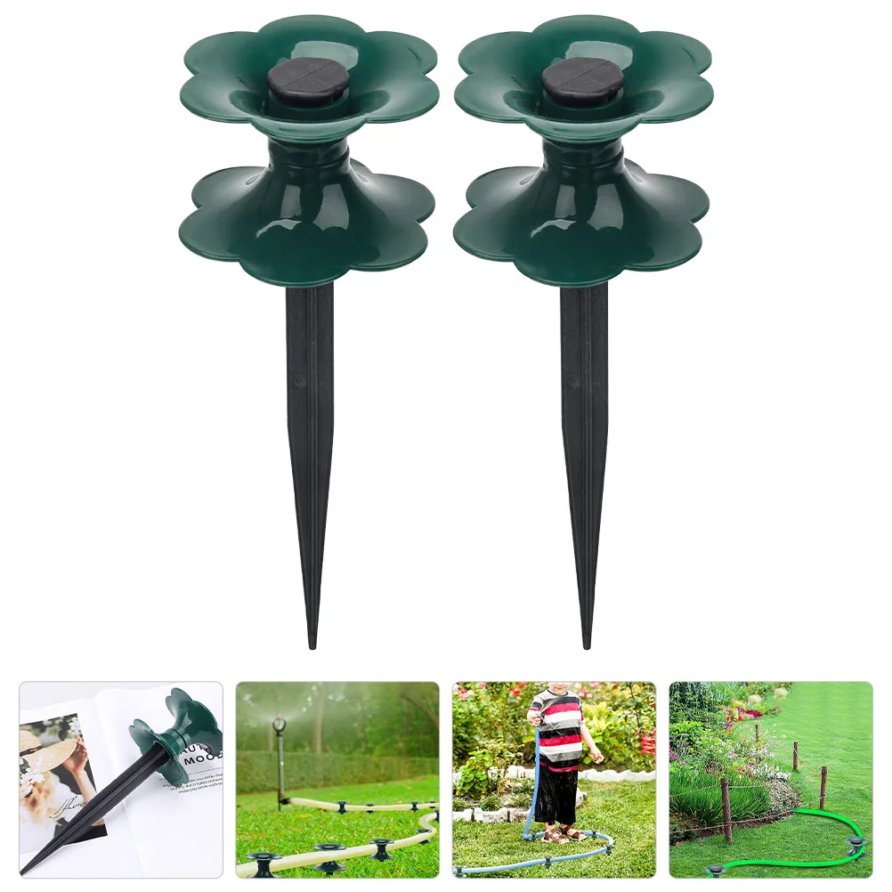 2 Pcs Versatile Hose Stand Lawn Guide Connector Plastic Spike Support Guides Pipe Holder
2 Pcs Versatile Hose Stand Lawn Guide Connector Plastic Spike Support Guides Pipe Holder