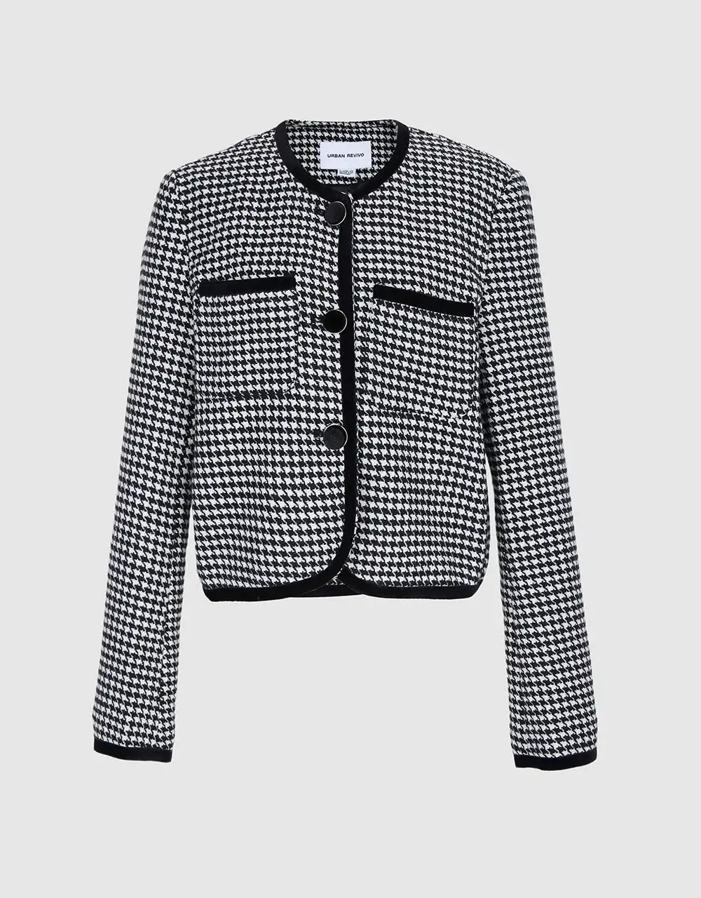 Patch Pocket Crew Neck Jacket 
Patch Pocket Crew Neck Jacket