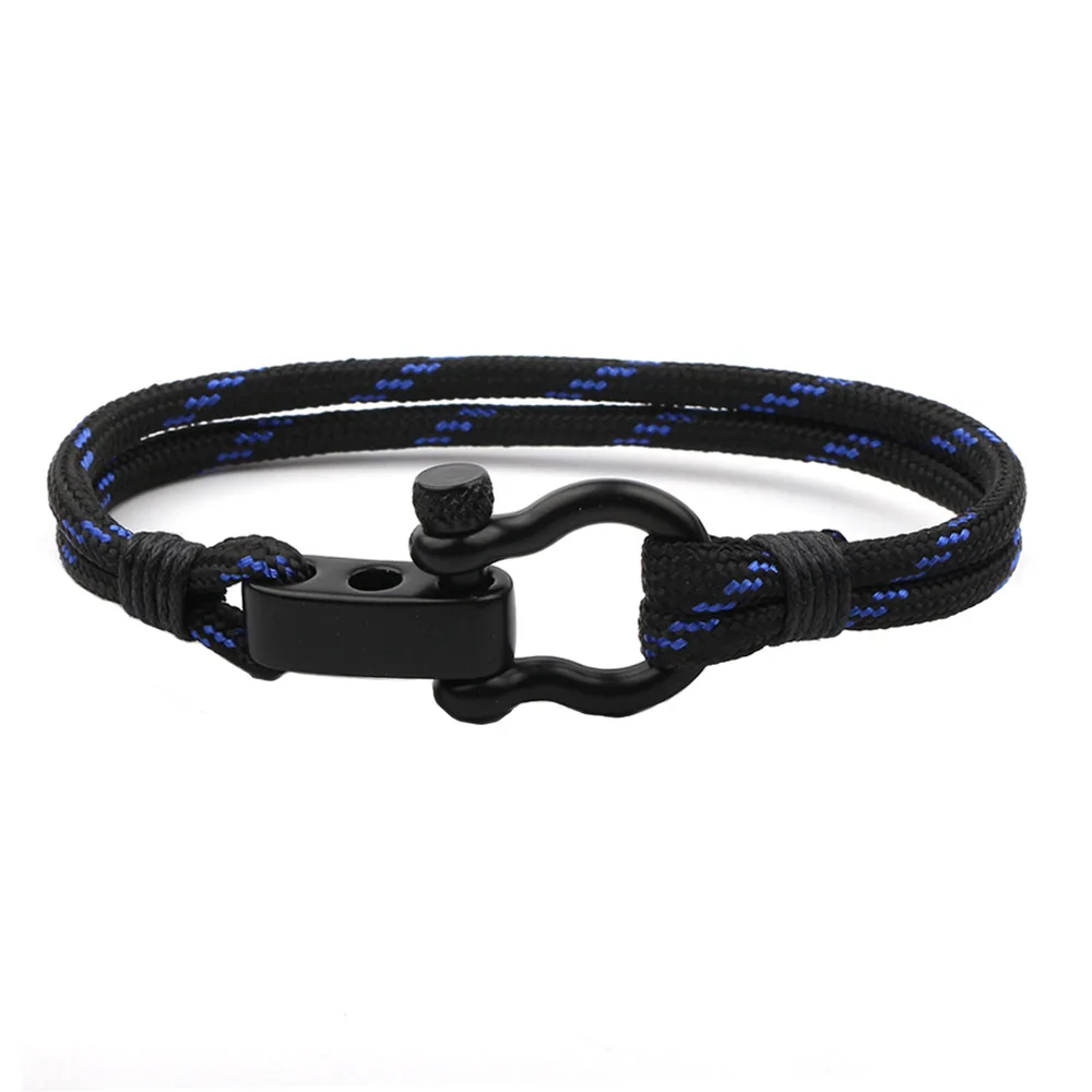 Charm Multilayer Bracelet Men Navy Style Leather Braided Rope Stainless Steel Buckles Survival Bangle Women Jewelry Gift
Charm Multilayer Bracelet Men Navy Style Leather Braided Rope Stainless Steel Buckles Survival Bangle Women Jewelry Gift