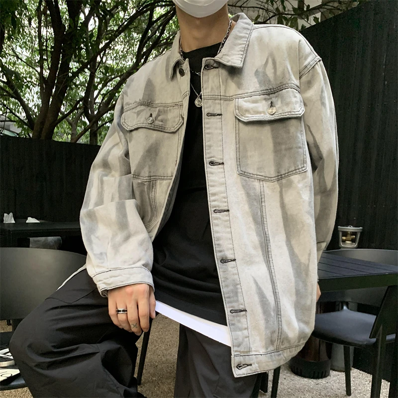 New 2022 Spring Cotton Denim Jacket Men Casual Solid Color Jeans Jacket Men Quality Mens Turn-down Collar Outwear Jackets A04
New 2022 Spring Cotton Denim Jacket Men Casual Solid Color Jeans Jacket Men Quality Mens Turn-down Collar Outwear Jackets A04