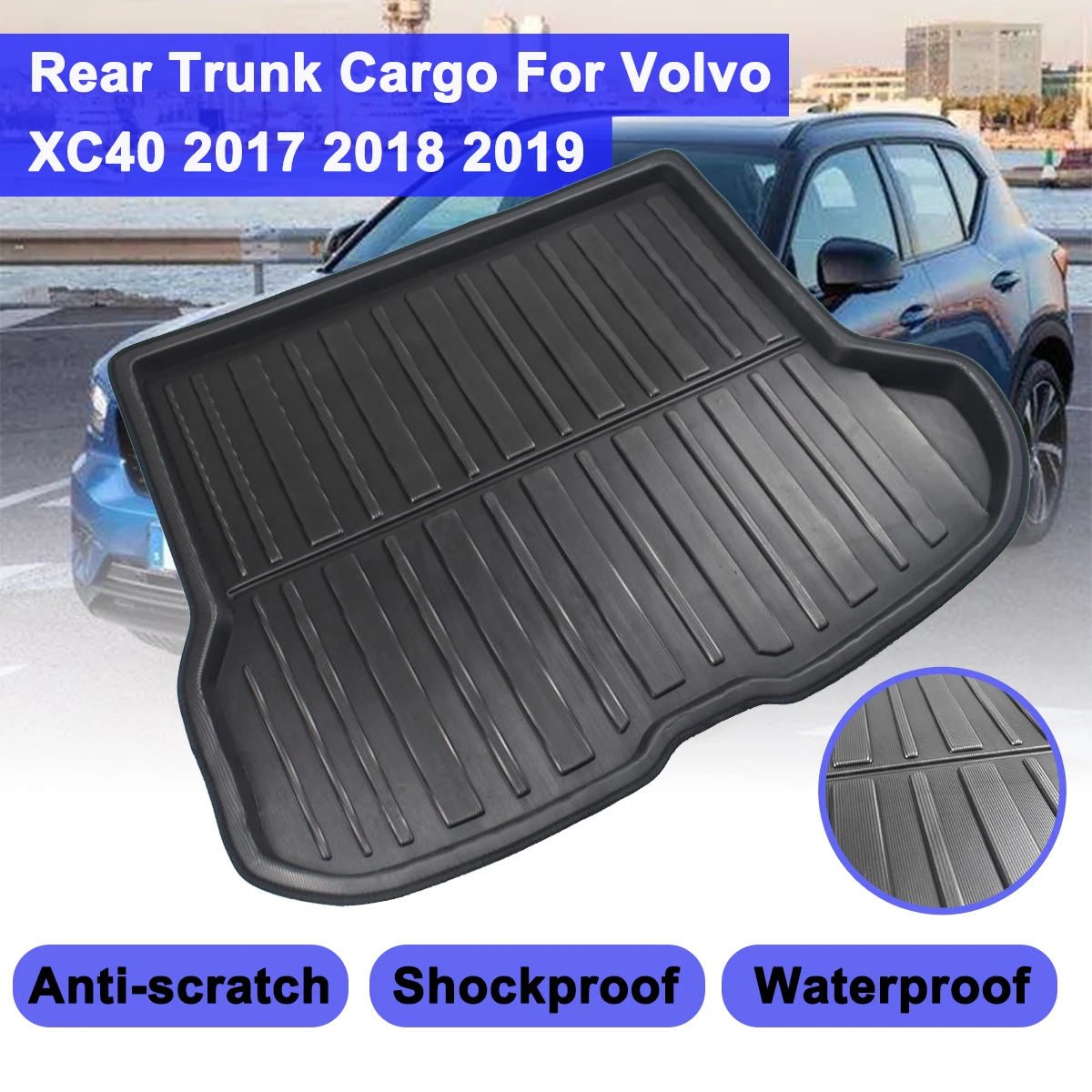 For Volvo XC40 2017-2019 Rear Trunk Cover Matt Mat Boot Liner Floor Carpet Car Tray Boot Liner Cargo Mud Non-slip Waterproof
For Volvo XC40 2017-2019 Rear Trunk Cover Matt Mat Boot Liner Floor Carpet Car Tray Boot Liner Cargo Mud Non-slip Waterproof