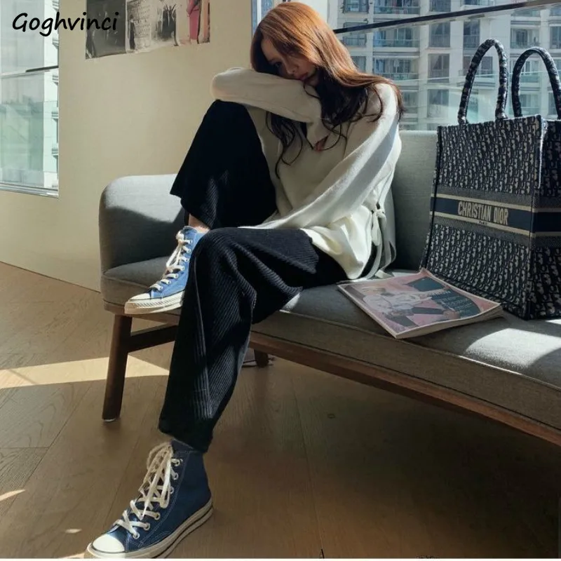 Casual Pants Women AestheticThicken 3XL Corduroy Loose Wide-leg Leisure Streetwear Korean Style High Waist Full Ulzzang Soft
Casual Pants Women AestheticThicken 3XL Corduroy Loose Wide-leg Leisure Streetwear Korean Style High Waist Full Ulzzang Soft