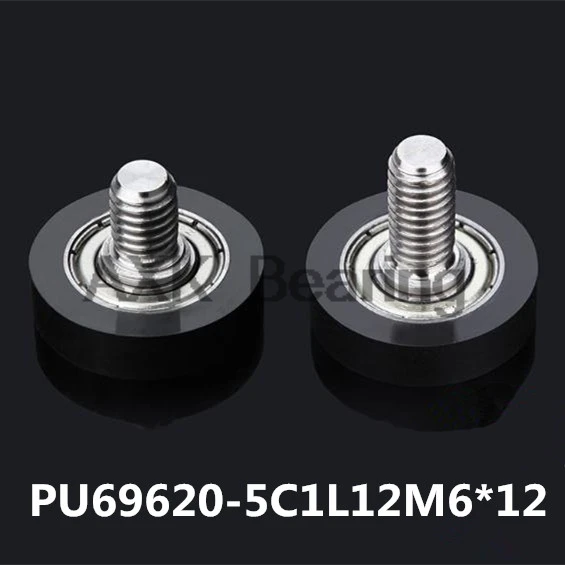 PU 696 Screw Pulley Bearing 6*20*5 mm ( 1 PC) Shower Room Roller Mute Wheel PU696+ M6*8/M6*12 plastic Bearings
PU 696 Screw Pulley Bearing 6*20*5 mm ( 1 PC) Shower Room Roller Mute Wheel PU696+ M6*8/M6*12 plastic Bearings