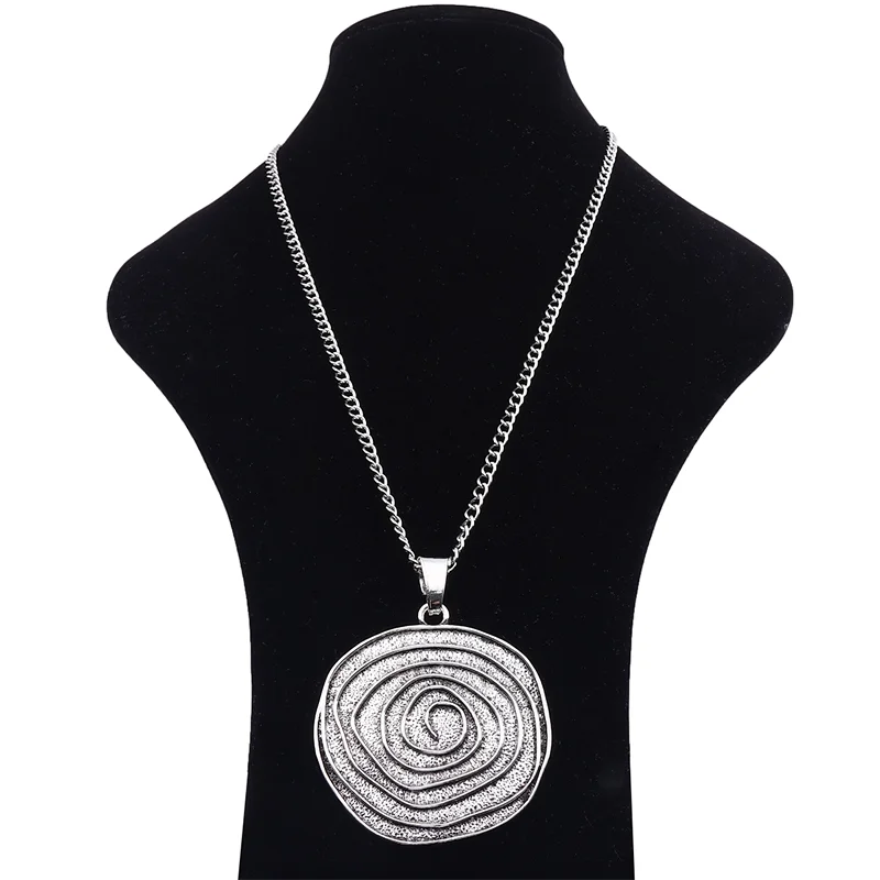 1 x Tibetan Silver Large Round Swirl Spiral Vortex Irregular Jewelry Pendant Necklace on Long Link Chain Lagenlook 34"
1 x Tibetan Silver Large Round Swirl Spiral Vortex Irregular Jewelry Pendant Necklace on Long Link Chain Lagenlook 34"