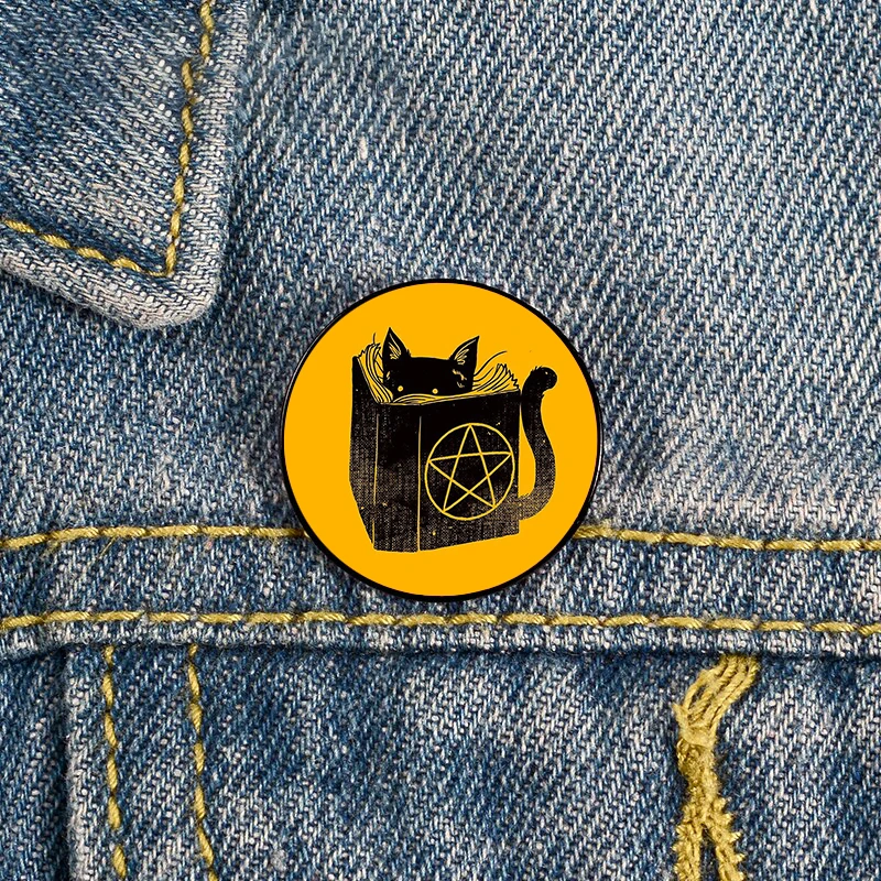 Agender Lovely witch cat Pin Brooches Shirt Lapel teacher tote Bag backpacks Badge Cartoon gift brooches pins for women
Agender Lovely witch cat Pin Brooches Shirt Lapel teacher tote Bag backpacks Badge Cartoon gift brooches pins for women