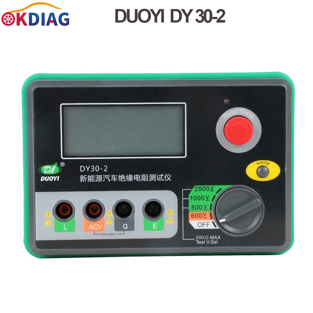 

DUOYI DY30-2 Digital Insulation Resistance Tester 20G Ohm 500V 1000V 2500V Volt Megaohm Meter Multimeter Megohmmeter Voltmeter