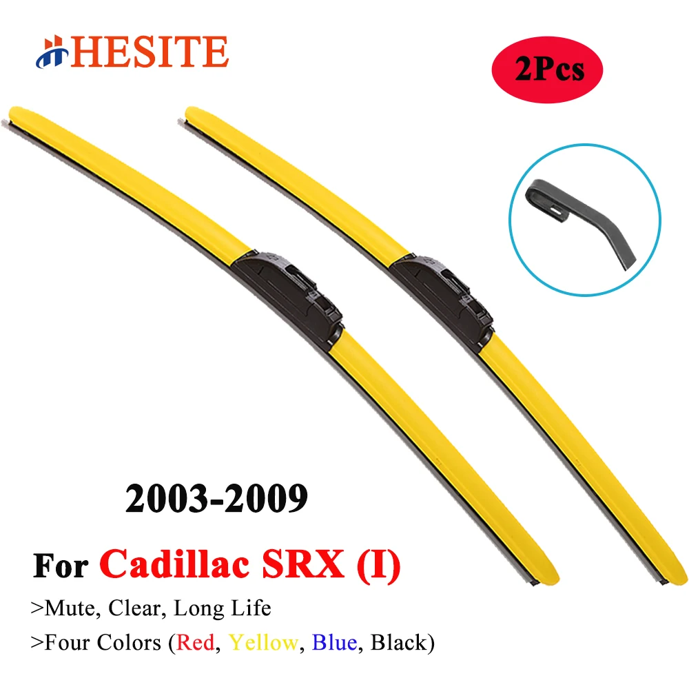 

HESITE Colorful Car Windshield Wiper Blades For Cadillac SRX SUV 2003 2004 2005 2006 2007 2008 2009 Automobile Parts Accessories
