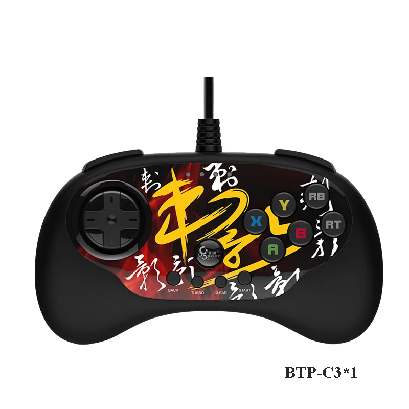 

Оригинальный Betop BEITONG USB проводной геймпад аркадные боевые джойстики игровой контроллер для Android TV/PC/ Steam,Street Fighter,Tekken 7