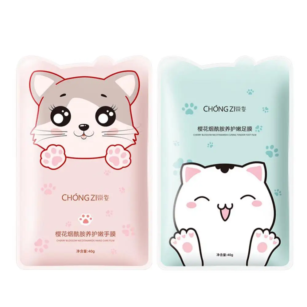 1PC Sakura Cat Claw Hand and Foot Mask Gloves Moisturizing Hydrating Hand Care Exfoliating Dead Skin Whitening Tender Skin Care
1PC Sakura Cat Claw Hand and Foot Mask Gloves Moisturizing Hydrating Hand Care Exfoliating Dead Skin Whitening Tender Skin Care
