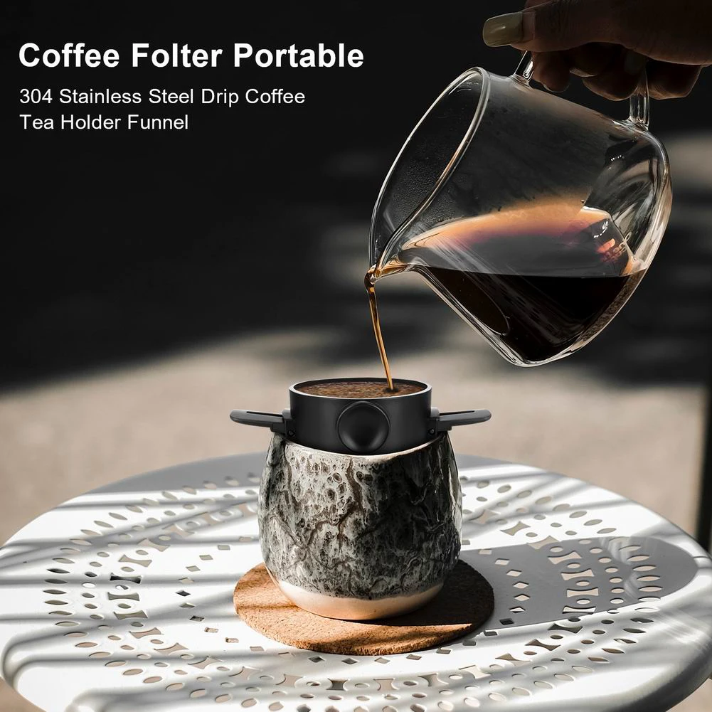 2022 New Foldable Portable Coffee Filter Coffee Maker Stainless Steel Drip Coffee Tea Holder Reusable Over Coffee Dripper
2022 New Foldable Portable Coffee Filter Coffee Maker Stainless Steel Drip Coffee Tea Holder Reusable Over Coffee Dripper