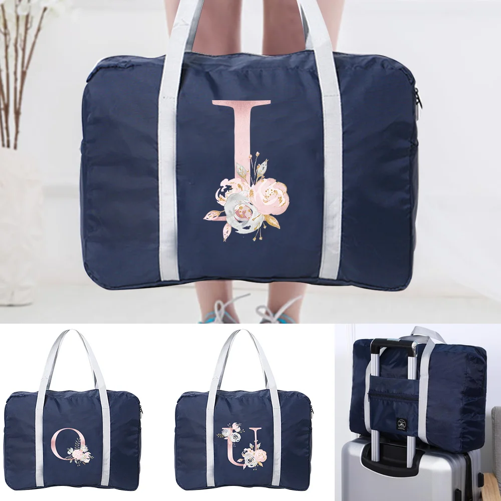 Travel Bag Large Capacity Bags Nylon Foldable Luggage WaterProof bag Traveling Clothes Storage Handbags Pink flower Series print
Travel Bag Large Capacity Bags Nylon Foldable Luggage WaterProof bag Traveling Clothes Storage Handbags Pink flower Series print