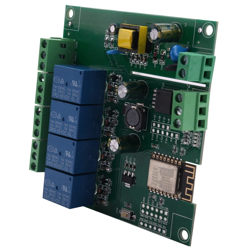 5X ESP8266 ESP-12F WIFI Relay Module 4Channel AC90-250V/DC7-30V/5V Delay Relay Switch For ARDUINO IDE
5X ESP8266 ESP-12F WIFI Relay Module 4Channel AC90-250V/DC7-30V/5V Delay Relay Switch For ARDUINO IDE