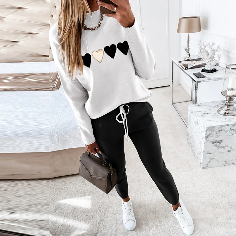 2021 Women Anchor Print Patchwork Homewear Casual V Neck Tops Pullover and Drawstring Pants Tracksuit Autumn 2 Piece Pant Sets
2021 Women Anchor Print Patchwork Homewear Casual V Neck Tops Pullover and Drawstring Pants Tracksuit Autumn 2 Piece Pant Sets