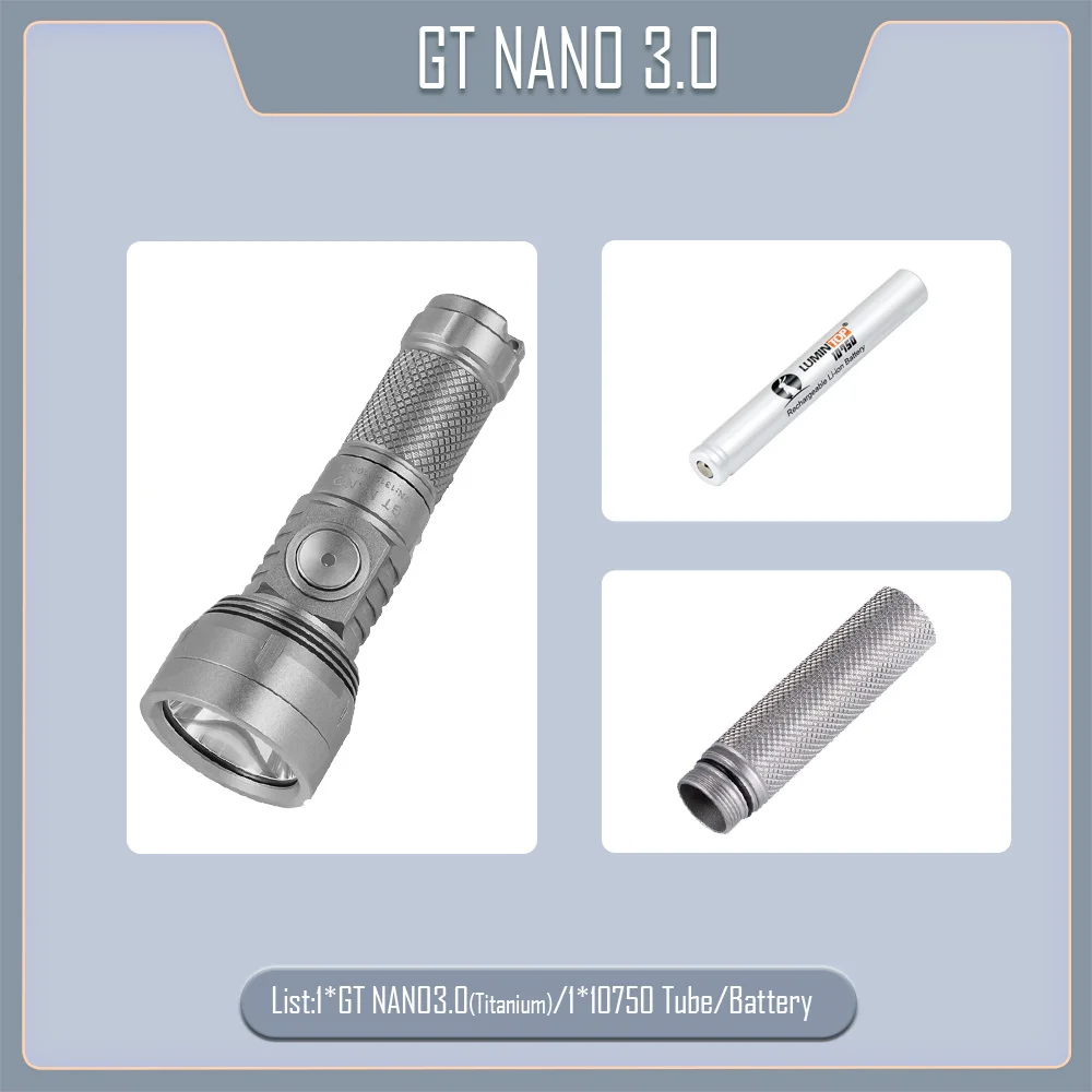LUMINTOP GT NANO 3.0 портативный фонарик 
LUMINTOP GT NANO 3.0 портативный фонарик