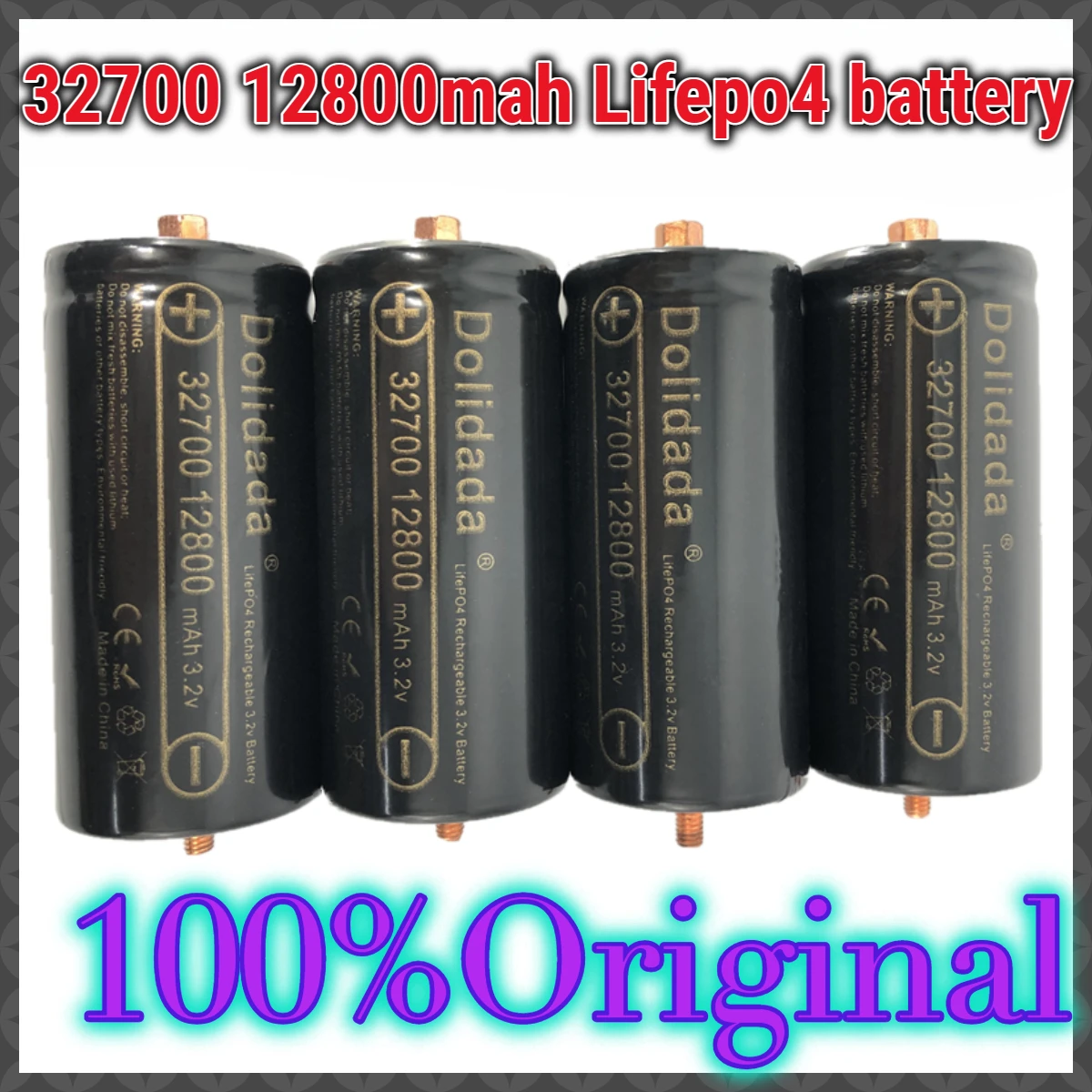 lithium battery 32700 12800mAh 3.2V lifepo4 Rechargeable Battery Professional Lithium Iron Phosphate Power Battery with screw
lithium battery 32700 12800mAh 3.2V lifepo4 Rechargeable Battery Professional Lithium Iron Phosphate Power Battery with screw