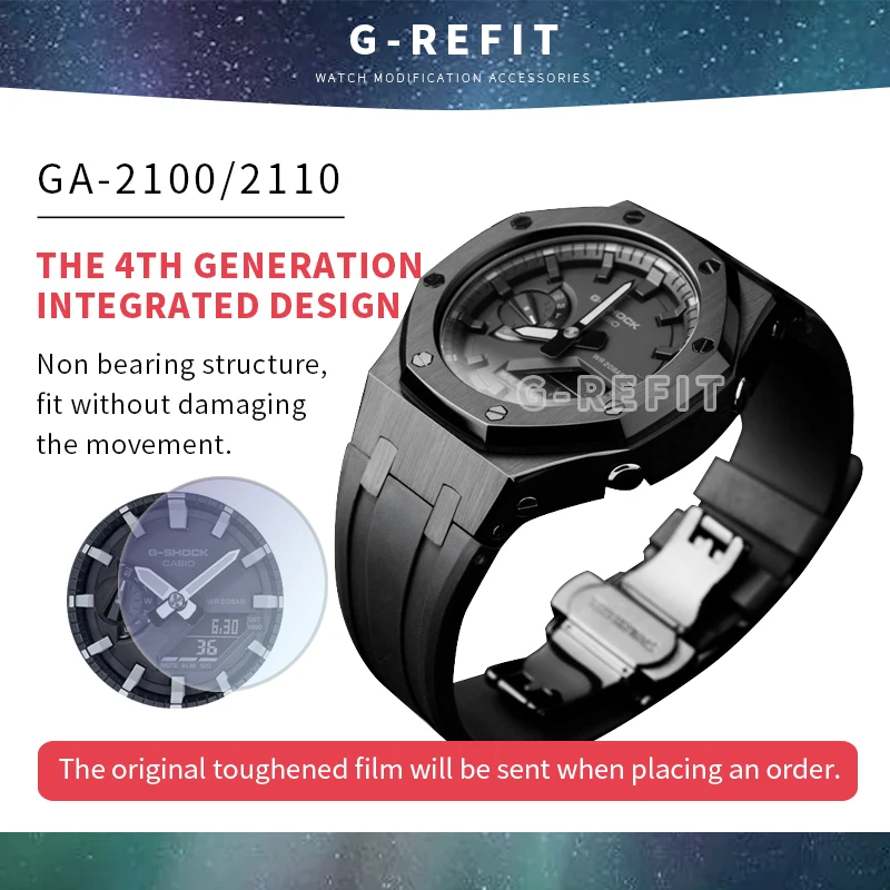 G-Refit 2022 Новый GA2100/2110 316 из нержавеющей стали ga-2110 ремень фторрезиновый металлический Безель и ремешок для часов с инструментами и винтами
G-Refit 2022 Новый GA2100/2110 316 из нержавеющей стали ga-2110 ремень фторрезиновый металлический Безель и ремешок для часов с инструментами и винтами