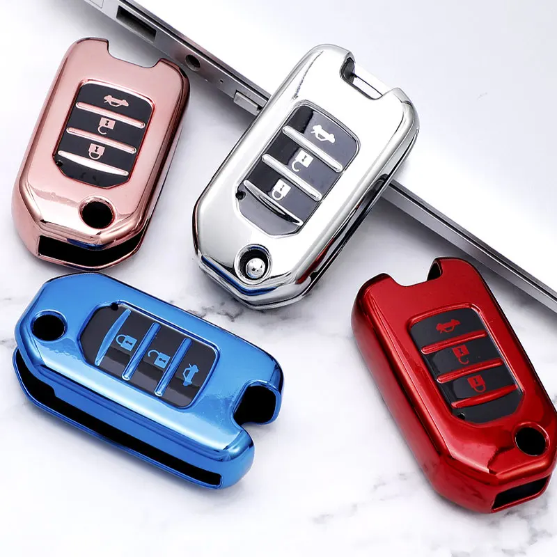 Car 3 Button Flip Key Case Cover Shell Bag Keychain for Honda Accord Civic Crider CR-V HR-V Jade Odyssey TPU Key Protector
Car 3 Button Flip Key Case Cover Shell Bag Keychain for Honda Accord Civic Crider CR-V HR-V Jade Odyssey TPU Key Protector