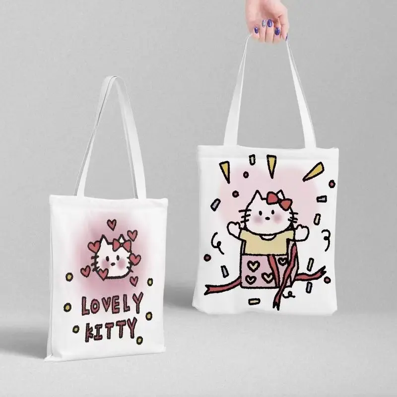 Kawaii Hello Kitty Sanrio Anime Cute Cartoon Canvas Bag Large Capacity Shoulder Bag Simple School Commuting Bag Girls Gift Toys
Kawaii Hello Kitty Sanrio Anime Cute Cartoon Canvas Bag Large Capacity Shoulder Bag Simple School Commuting Bag Girls Gift Toys