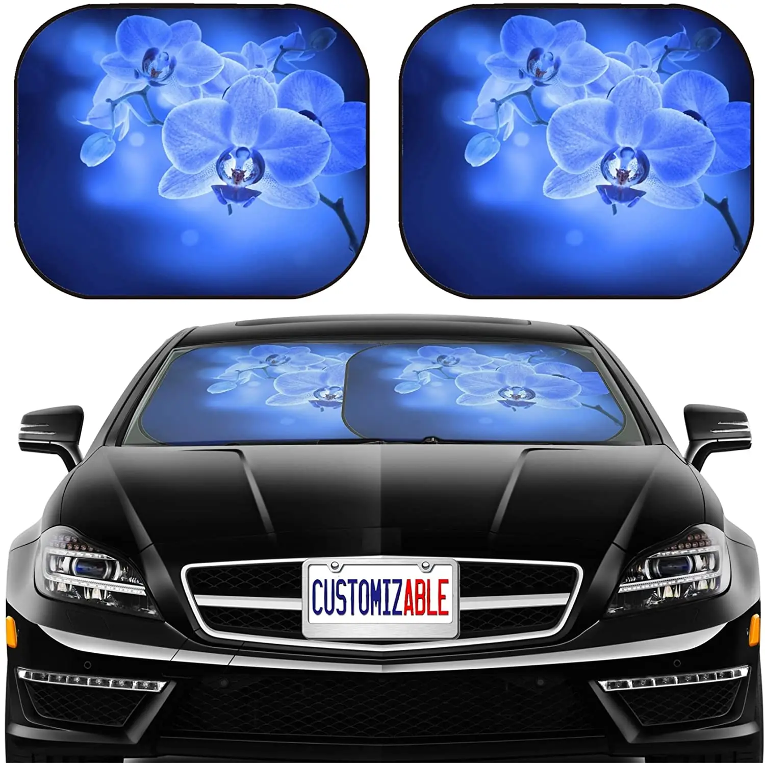 Car Sun Shade Windshield Sunshade Universal Fit 2 Pack, Block Sun Glare, UV and Heat, Protect Car Interior
Car Sun Shade Windshield Sunshade Universal Fit 2 Pack, Block Sun Glare, UV and Heat, Protect Car Interior