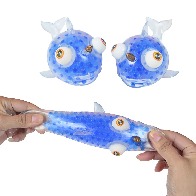 

Funny Fidget Toys Spongy Dolphin Shark Bead Stress Ball Toy Squeezable Stress Reliver Toy Squishy Antistress Gift for Child Kid