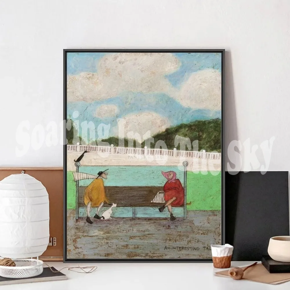 Sam Toft Art Абстрактный пейзаж с собаками Постер
Sam Toft Art Абстрактный пейзаж с собаками Постер