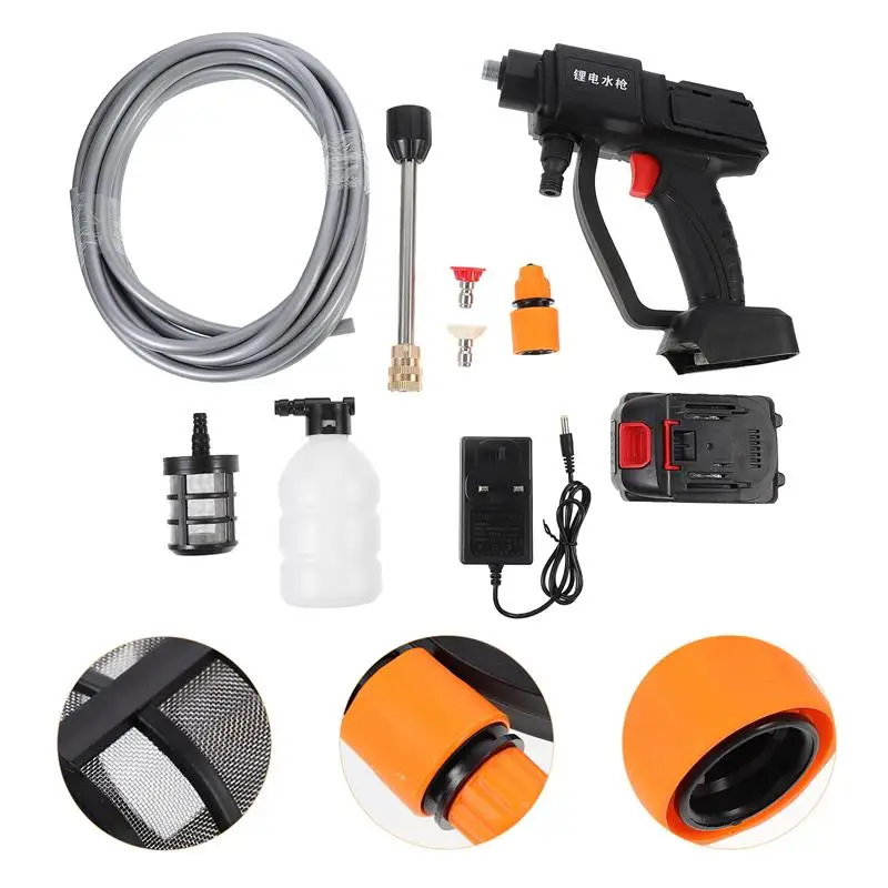 1 Set Electric High Power Cordless Car Wash Sprayer High Pressure Cleaner Car Wash Washer
1 Set Electric High Power Cordless Car Wash Sprayer High Pressure Cleaner Car Wash Washer