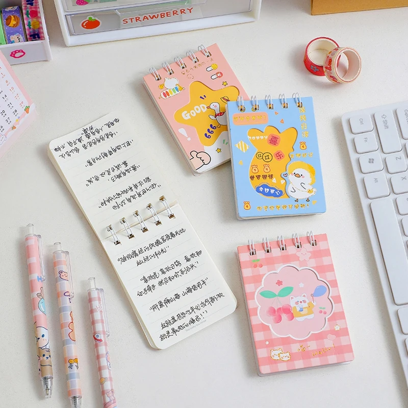 75 Sheets Cartoon Bear Cat Girls Portable Coil Notebook Loose-leaf Girl Small Pocket Diaries Notepad School Stationery Supplies
75 Sheets Cartoon Bear Cat Girls Portable Coil Notebook Loose-leaf Girl Small Pocket Diaries Notepad School Stationery Supplies