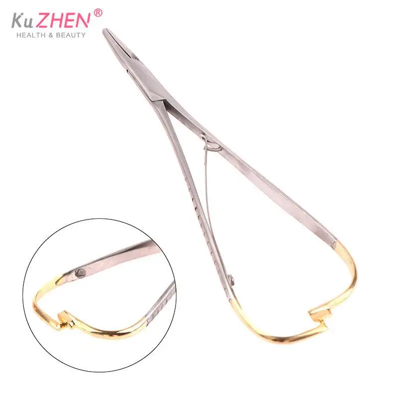1PCS Plier Dental Needle Holder Tweezers Stainless Steel Orthodontic Plier With Gold Handle Dental Surgical Tool Instrument
1PCS Plier Dental Needle Holder Tweezers Stainless Steel Orthodontic Plier With Gold Handle Dental Surgical Tool Instrument