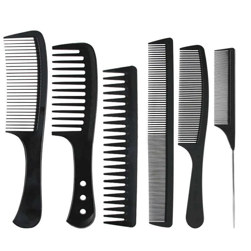 Hot Fashion Comb Black Fine-tooth Metal Pin Anti-static Hair Style Rat Tail Comb Plastic Barber Comb Hair Styling Beauty Tools
Hot Fashion Comb Black Fine-tooth Metal Pin Anti-static Hair Style Rat Tail Comb Plastic Barber Comb Hair Styling Beauty Tools