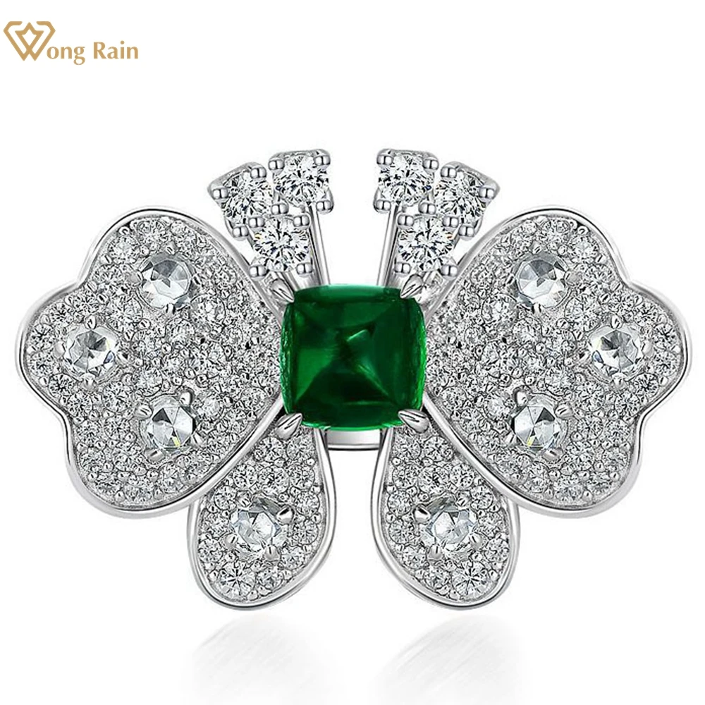 Wong Rain 925 Sterling Silver 7.5CT Butterfly Created Moissanite Emerald Diamond Anniversary Ring For Women Fine Jewelry Gifts
Wong Rain 925 Sterling Silver 7.5CT Butterfly Created Moissanite Emerald Diamond Anniversary Ring For Women Fine Jewelry Gifts