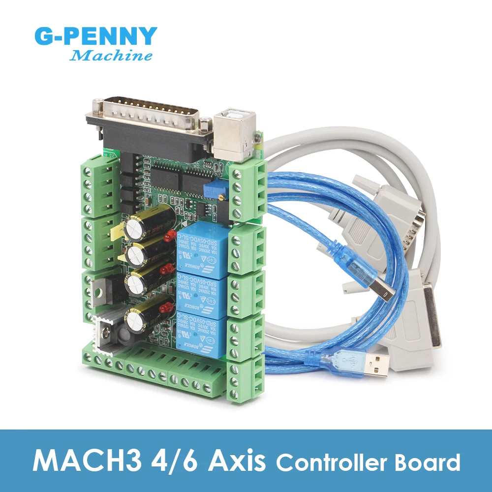 MACH3 Controller board 4/6Axis cnc breakout board interface adapter board for stepper motor driver motion
MACH3 Controller board 4/6Axis cnc breakout board interface adapter board for stepper motor driver motion