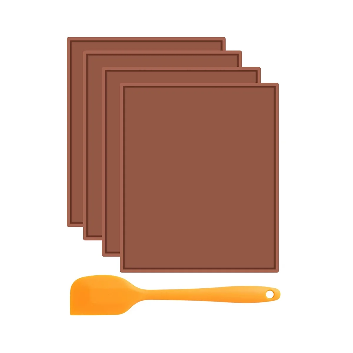 Silicone Dehydrator Sheets with Edge, Fruit Leather Trays for Liquid Fruits Meat Vegetables Herbs with Silicone Scraper
Silicone Dehydrator Sheets with Edge, Fruit Leather Trays for Liquid Fruits Meat Vegetables Herbs with Silicone Scraper