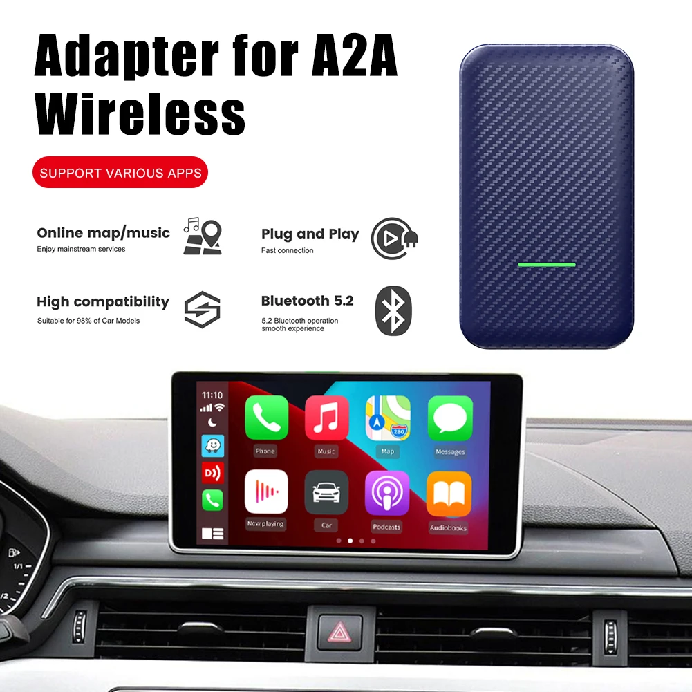 CPC200-A2A Carlinkit Wired to Wireless Adapter for Android Auto Plug and Play Wireless Dongle for Android Auto Multimedia Player
CPC200-A2A Carlinkit Wired to Wireless Adapter for Android Auto Plug and Play Wireless Dongle for Android Auto Multimedia Player