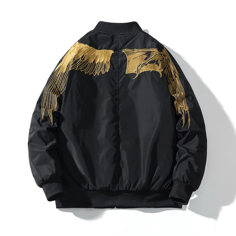 Embroidery Jacket Men Winter Hip Hop Jacket Men Women Wing Streetwear Baseball Coat Street Fashion Couple Clothes Outwear 2020
Embroidery Jacket Men Winter Hip Hop Jacket Men Women Wing Streetwear Baseball Coat Street Fashion Couple Clothes Outwear 2020