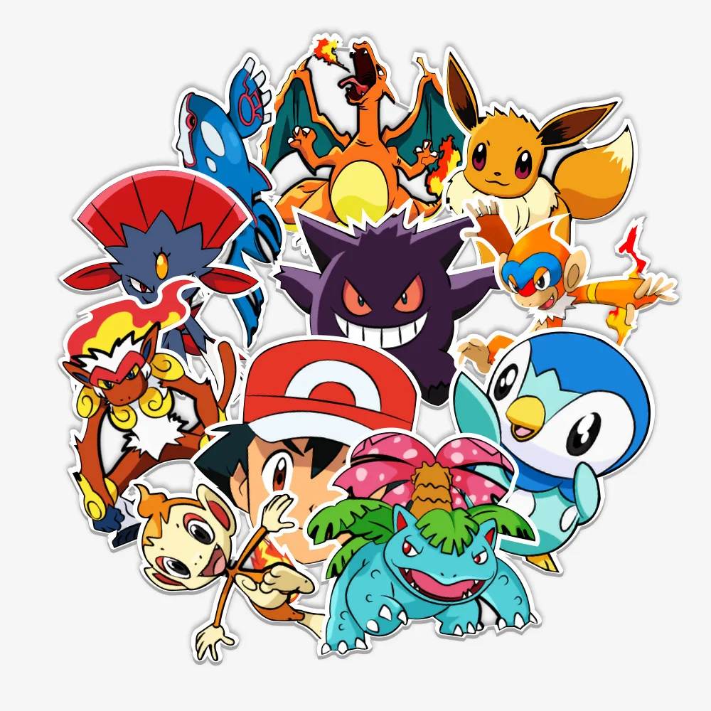 50 pcs Pokemon Pikachu graffiti cartoon stickers suitcase skateboard computer laptop DIY decorative stickers waterproof
50 pcs Pokemon Pikachu graffiti cartoon stickers suitcase skateboard computer laptop DIY decorative stickers waterproof