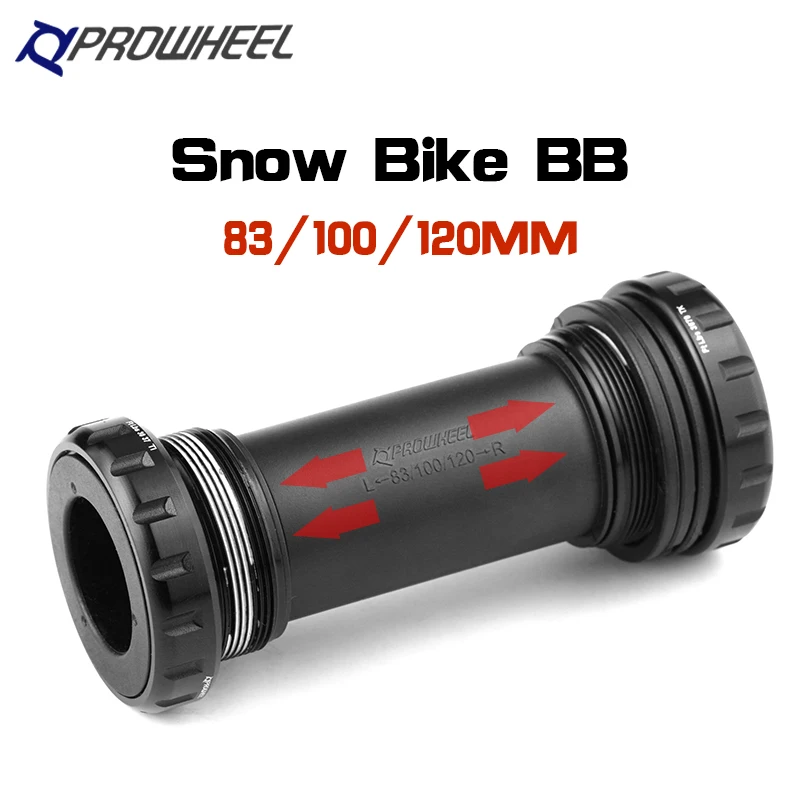 PROWHEEL Snow bicycle BB Fat bike Original axle threaded external bearing Bottom bracket BB 100/120mm Fat Bicycle Crankset Parts
PROWHEEL Snow bicycle BB Fat bike Original axle threaded external bearing Bottom bracket BB 100/120mm Fat Bicycle Crankset Parts