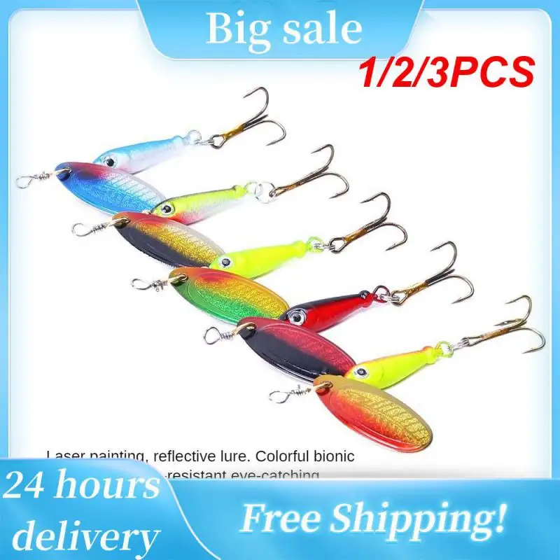 

1/2/3PCS Spinner Lure5.5cm 9g Fishing Lure With Treble Hook Metal Spoon Baits Hard Pesca Crankbait Fishing Lure Fishing Tackle