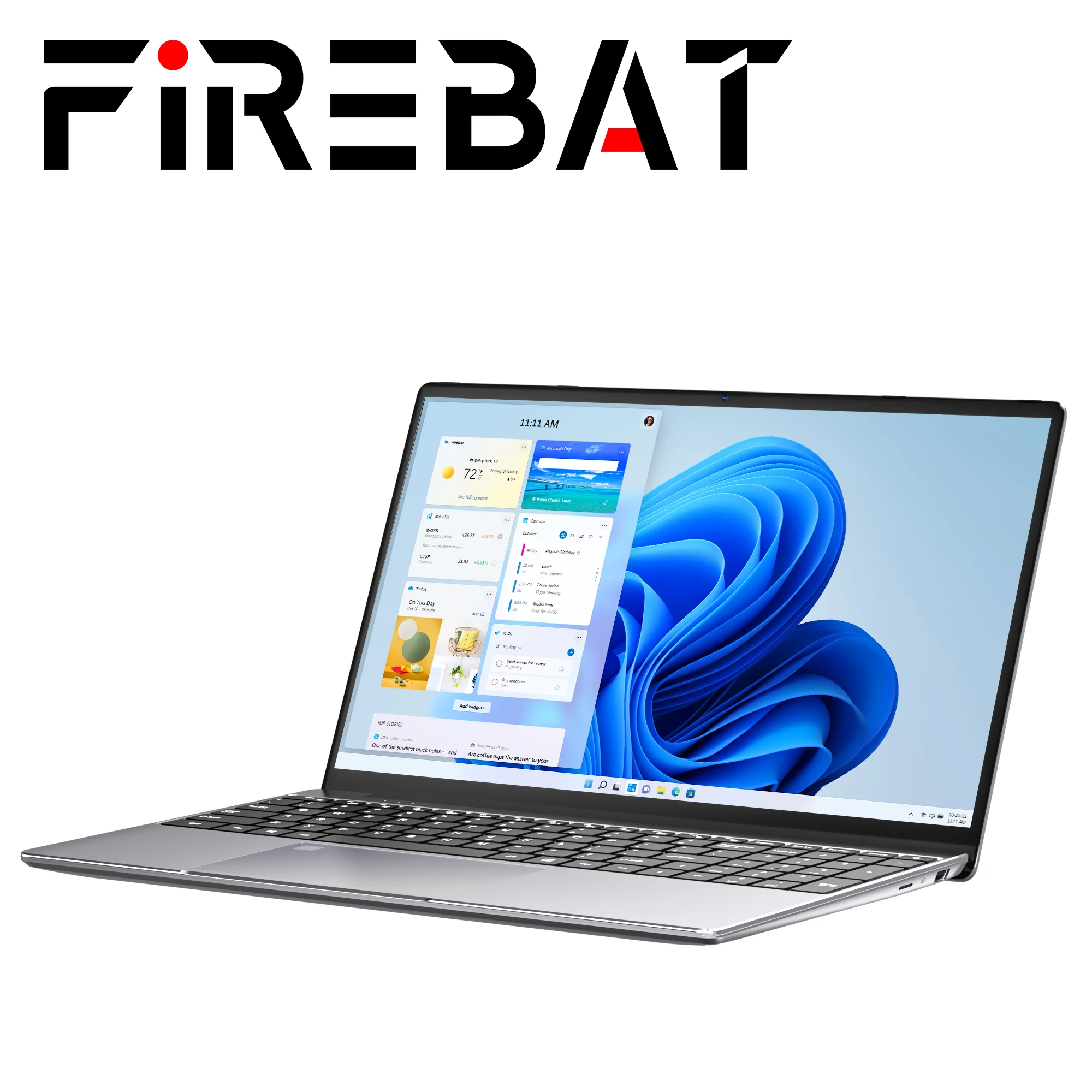 

FIREBAT A15 New Arrival 15.6 Inch Ultra Slim DDR4 16G RAM 1TB 1920*1080 Fingerprint Portable Intel N5095 Notebook Laptop