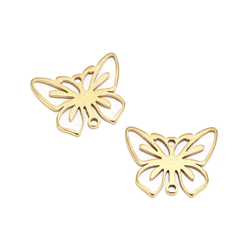 20pcs Gold Plated Stainless Steel 16*20mm Charm Hollow Butterfly Connectors for DIY Jewelry Necklaces Bracelets Making Findings
20pcs Gold Plated Stainless Steel 16*20mm Charm Hollow Butterfly Connectors for DIY Jewelry Necklaces Bracelets Making Findings