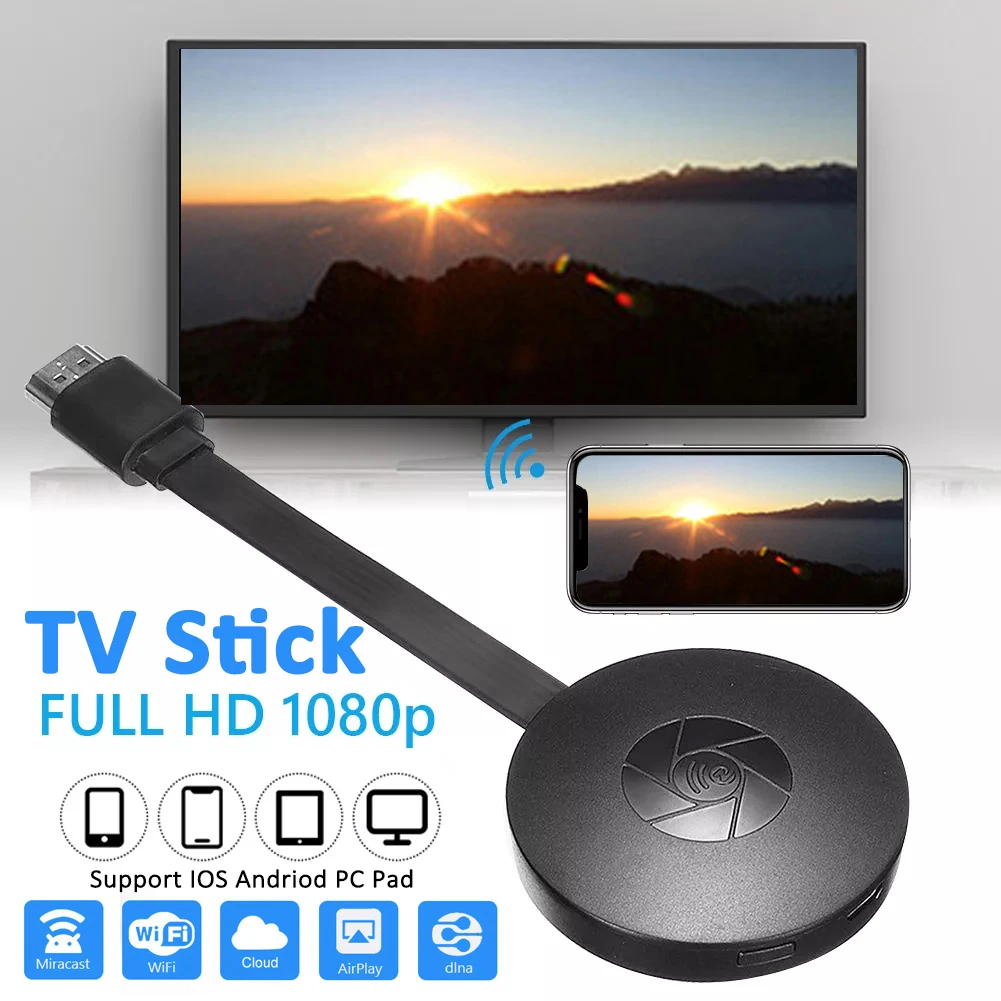 

WIFI TV Stick HD 1080P HDTV Display HDMI-compatible G2 TV Dongle Receiver Video Meetings Free Swittch For Mirascreen For XIAOMI