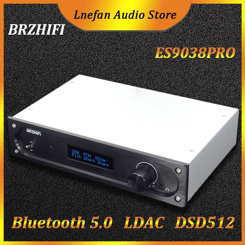 ЦАП BRZHIFI ES9038PRO 32 бит 384 кГц HiFi аудио сбалансированный декодер DSD512 Bluetooth5.0 LDAC декодирование усилителя для наушников