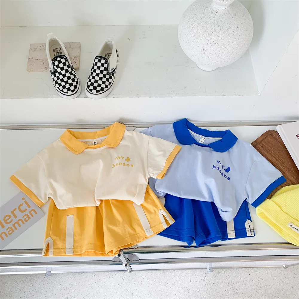 Boy Girl Summer Top And Bottom Set 2022 Children's Tracksuit Baby Clothes Korea Kids Polo Shirts Shorts Two Piece Clothing Set
Boy Girl Summer Top And Bottom Set 2022 Children's Tracksuit Baby Clothes Korea Kids Polo Shirts Shorts Two Piece Clothing Set