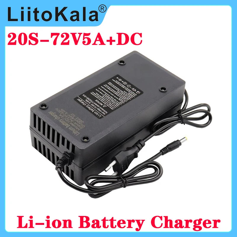 Зарядное устройство для литиевых аккумуляторов LiitoKala, 84 в, 5 А, 5,5*2,1 мм/п, вилка для литий-ионных аккумуляторов 20S, 72 В переменного тока, 110-220 В, з...
Зарядное устройство для литиевых аккумуляторов LiitoKala, 84 в, 5 А, 5,5*2,1 мм/п, вилка для литий-ионных аккумуляторов 20S, 72 В переменного тока, 110-220 В, з...