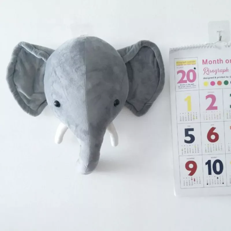 Baby Room Elephant Decor Stuffed Animal Head Wall Hanging Decoration Girl Boy Child Nursery Plush Toys Christmas Births for Home
Baby Room Elephant Decor Stuffed Animal Head Wall Hanging Decoration Girl Boy Child Nursery Plush Toys Christmas Births for Home