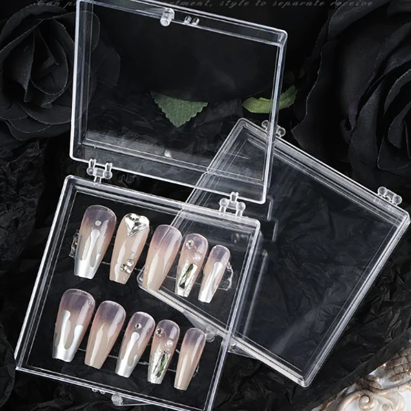 Rectangle False Nail Press on Wearing Gift Box High-end Transparent Square Flip Tool Packing Box for Fake Nails Finished Product
Rectangle False Nail Press on Wearing Gift Box High-end Transparent Square Flip Tool Packing Box for Fake Nails Finished Product